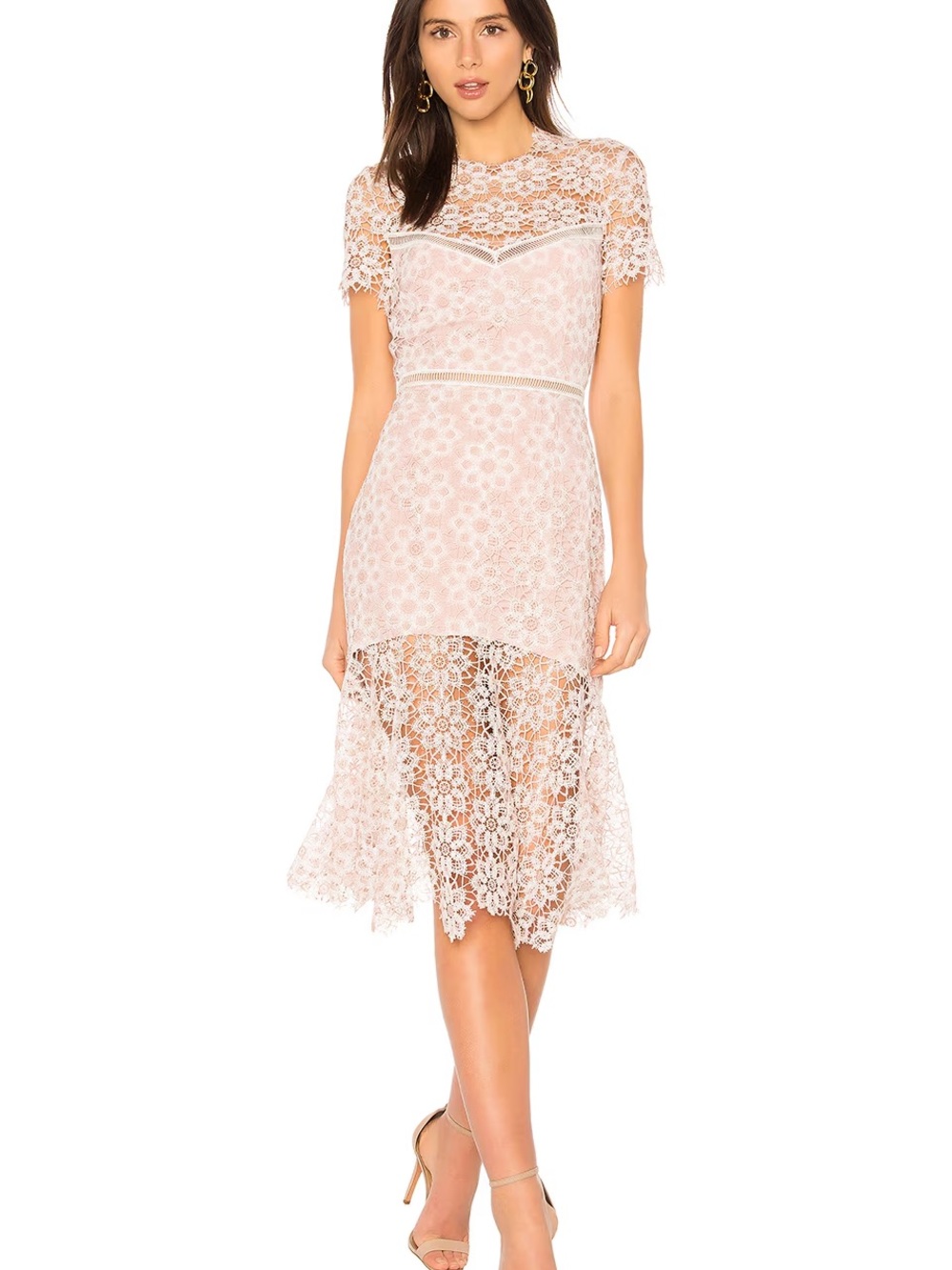 Saylor Lillie Lace Midi Dress